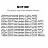 Kugel Front Wheel Bearing Pair For Mercedes-Benz E320 C300 C240 C280 C320 E430 C350 C250 K70-100552
